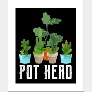 Pot Head Gardening Funny Garden Gardening Plant Posters and Art